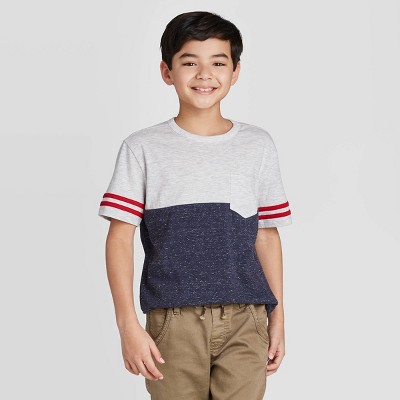 boys red and white striped t shirt