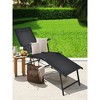 25"Patio Foldable Chaise Lounge Chair with Backrest and Footrest - 2 of 4