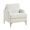 Cesicia 28.5" x 29.5" x 32.5"H Beige Modern Comfort Accent Chair For Living Room Durable - 2 of 4