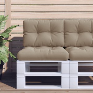 vidaXL Pallet Cushion Taupe 23.6"x15.7"x4.7" Fabric - 1 of 4