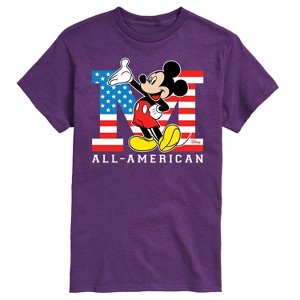Men's - Disney - Mickey Mouse All-American Flag Short Sleeve Graphic T-Shirt - 1 of 3