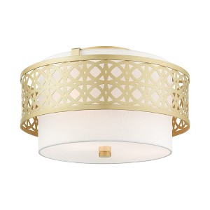 Livex Lighting Calinda 3 - Light Semi-Flush Mount in  Soft Gold - 1 of 1