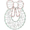 Northlight LED Lighted Wreath Window Silhouette Christmas Decoration - 16" - Red and Green - 4 of 4