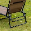 72.76''  Portable Sun Lounger, Folding Camping Cot, with Adjustable Backrest and Removable Pillow - 2 of 4