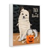 Stupell Industries Dog Wearing Mummy Costume Trick or Treat Halloween  Framed Giclee Art - 2 of 4