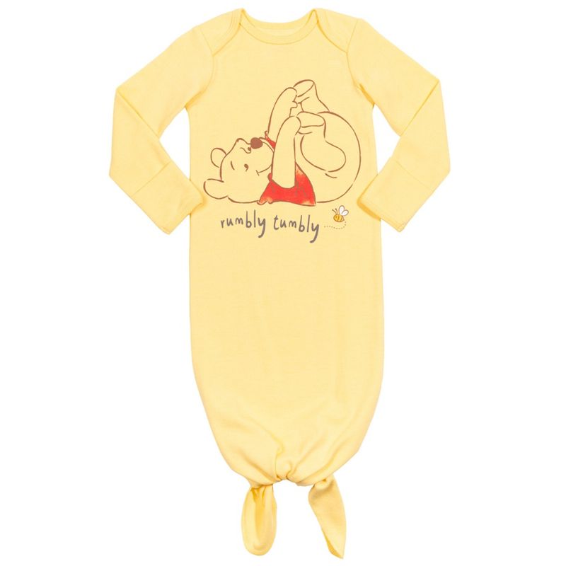 Disney Winnie the Pooh Baby Sleeper Gown and Hat Newborn to Infant, 2 of 8