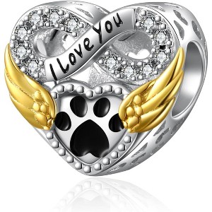 Sterling Silver Dangle Charm Beads for Women - DIY Pendants for Bracelets & Necklaces, Jewelry Gifts - 1 of 4