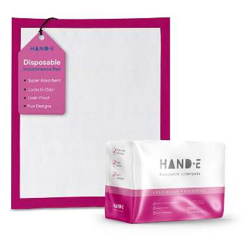 Hand-E Incontinence Disposable Underpads - Pink