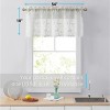 HLC.ME Joyce Lace Sheer Kitchen Curtain Valance Topper - Rod Pocket for Small Windows, Bathroom & Kitchen - 2 of 4