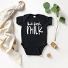 The Juniper Shop But First Milk Baby Bodysuit - NB - Black - 2 of 2