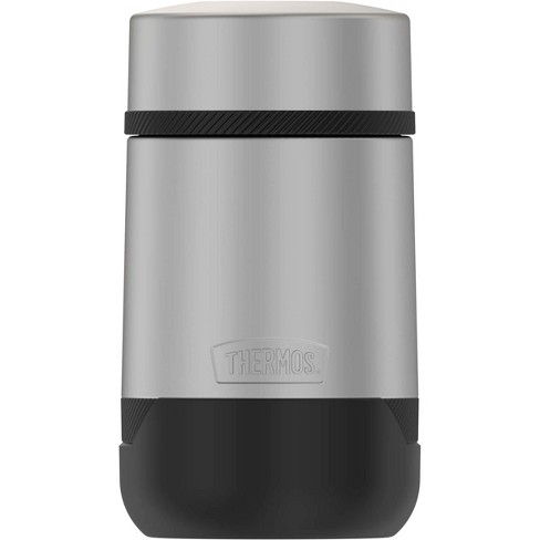Thermos 16oz Insulated Food Jar with Folding Spoon, Matte Black 
