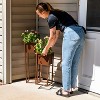 Sunnydaze Modern Simplicity Cold-Rolled Steel Outdoor Elevated Planter - Set of 2 - 8.25" Square x 19.75" H and 27" H - 4 of 4