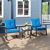 Aghana Digitals 3-Piece Outdoor Rocking Chair Set with Coffee Table, PE Rattan, Weatherproof - 2 of 4