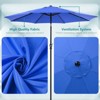 CAVINAS 9Ft Outdoor Patio Umbrella with Button Tilt and Crank,Market Table Umbrella UV Protected and Waterproof,Outdoor Umbrellas for Patio - 4 of 4