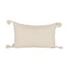 14" x 22" Blue Floral Suzani Lumbar Accent Throw Pillow w/ Tassels - 4 of 4