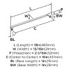 Amerock Cowrie Appliance Pull for Large Panels and Oversized Cabinets - 3 of 4