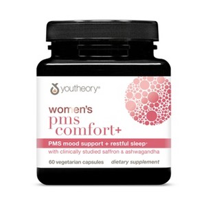 Youtheory Women's PMS Comfort+ Capsule 60 Vegetarian Capsules - 1 of 4