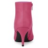 Allegra K Women's Halloween Pointed Toe Zipper Stiletto Heel Ankle Boots - 3 of 4
