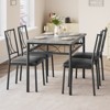 Garvee Dining Table Set, Dining Table Set: Small Rectangle Table & Chairs for Kitchens, Dining Room - 2 of 4