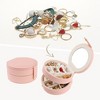 Unique Bargains PU Leather 2 Layer Storage Holder Jewelry Box for Women Girls Birthday Gifts - 2 of 4