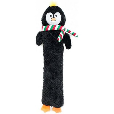 ZippyPaws Jigglerz Christmas Dog Toy - Plush Squeaky Holiday Dog Gifts for Small & Medium Puppy Dogs, Durable Interactive ...