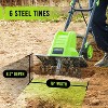 STEELITE 16-Inch Corded Electric Tiller, 13.5 Amp Powerful Garden Cultivator for Soil Preparation and Landscaping – Lightweight Durable - 2 of 4