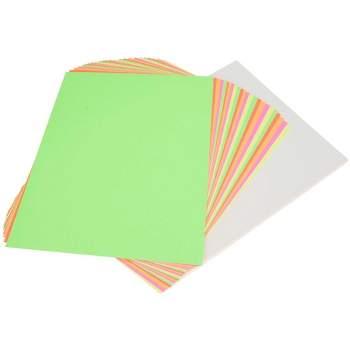 School Smart Poster Board, 11 x 14 Inches, White/Assorted Neon Colors, Pack of 50