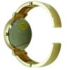 Olivia Pratt Elegant Emerald Rhinestone Solid Metal Bangle Watch - 3 of 4