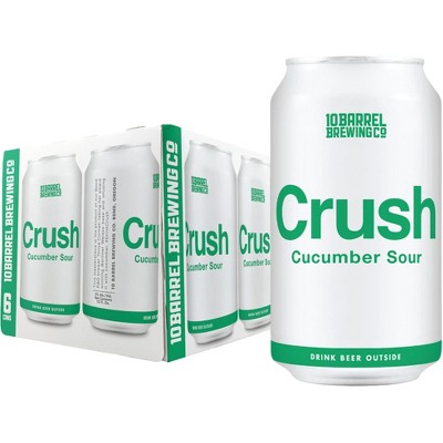 10 Barrel Crush Cucumber Sour Beer - 6pk/12fl oz Cans