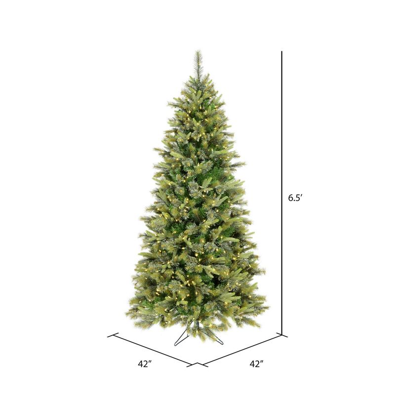Vickerman Cashmere Pine Slim Artificial Christmas Tree, 3 of 6