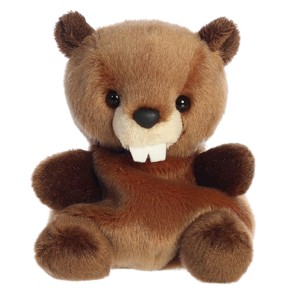 Aurora Mini Chewy Beaver Palm Pals Adorable Stuffed Animal Brown 5" - 1 of 4
