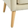 NicBex Mid-Century Modern Accent Chair Tufted Fabric Armchair with Solid Wood Legs for Living Room, Bedroom - 4 of 4