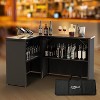 VINGLI 45" Commercial Portable Bar Table for Events, Mobile Bar, Mobile Bartending Station, Outdoor Bar Indoor Pop Up Bar Table with Skirt - 2 of 4