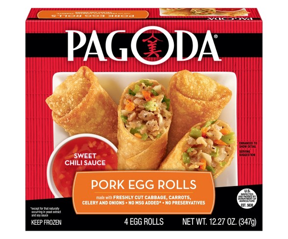 Pagoda Pork & Vegetable Frozen Eggroll - 12.27oz