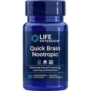 Quick Brain Nootropic by Life Extension  -  30 VegCap - 1 of 2
