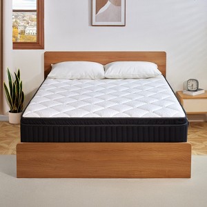 Swedrea Hybrid Mattress Breathable Medium Cooling Memory Foam Bed-in-a-Box White - 1 of 3