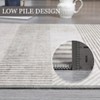 Rug for Living Room Washable Area Rug Non Slip Modern Striped Boy Room Rug Geometric Low Pile Soft Carpet for Nursery - 4 of 4