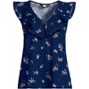 Lands' End Women's V Neck Cascade Ruffle Top - 3 of 3