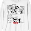 Fairy Tail Cropped Composed Manga Panels Crew Neck Long Sleeve White Adult Tee - 2 of 2