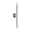 Savoy House Callaway 2 - Light Wall Light in  White Marble/Warm Brass - 2 of 4