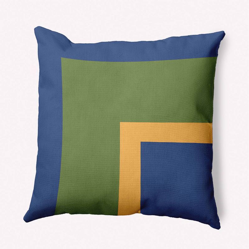 16"x16" Bold Blocks Square Throw Pillow - e by design, 1 of 6