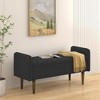 Tramull Teddy Velvet Storage Ottoman Bench, Multifunctional Seat Stool with Hidden Space for Bedroom, Living Room & Apartment - 3 of 4