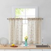 HLC.ME Joyce Lace Sheer Kitchen Cafe Curtain Tiers for Small Windows, Kitchen & Bathroom - Set of 2 - 2 of 4