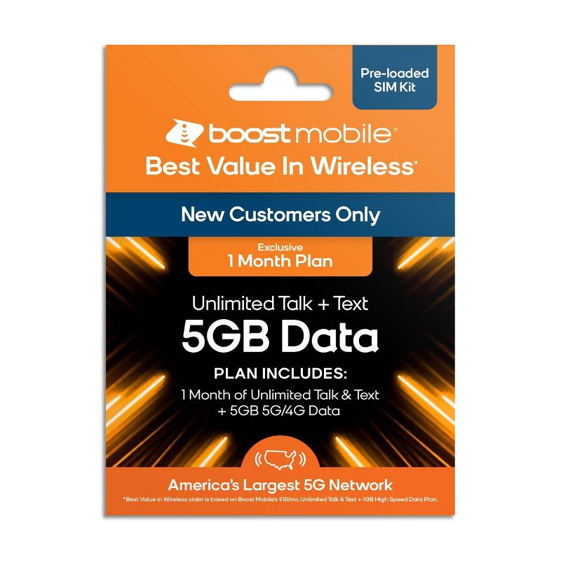 Boost Mobile Preloaded SIM Card (5GB) Data 1 Month, 3 of 8