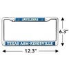 Texas A&M - Kingsville Javelinas Full Size Standard License Plate Metal Frame - 4 of 4