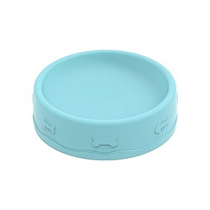 GustoWave Pet Slow Feeder Bowl, Double Sided Food Water Bowls, 2 in 1 Silicone Slow Feeder 10 Degree Tilted, Blue - 1 of 4