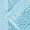 Basketweave Luxury Cotton Solid 3 Piece Assorted Towel Set by Blue Nile Mills - 3 of 4