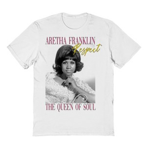 Aretha Franklin Men's B&W Vogue Respect Short Sleeve Graphic Cotton T-Shirt - 1 of 1