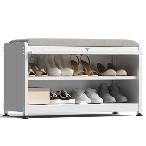 Fortune Candy 27.6'' Length Storage Cabinet with 2 Tier Shoe Rack - 1 of 4