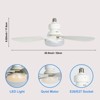 BlueAcorn 20.5" Socket Fan Light with Remote, 3500K-6500K color adjustable, 3 wind speeds, 1600 Lumens, E26 - 4 of 4